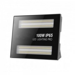 Proiector 100w 10000 lm IP65 alb rece 6500K slim 52 mm unghi fascicul lumina 240 grade