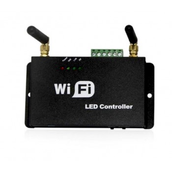 Controller RGB Wi-Fi 12v cu telecomanda RF maxim 144 wați operare smartphone sistem operare IOS sau android