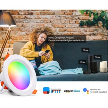 Spot LED smart 9w wifi RGB alb cald alb rece Alexa Google Home