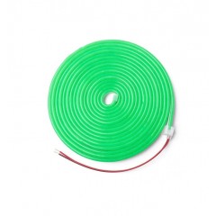 Neon flex 10w/m 5m lumina verde si adaptor 220v la 12v 5a
