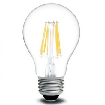 Bec LED filament E27 A60 800 lm alb cald 2700k