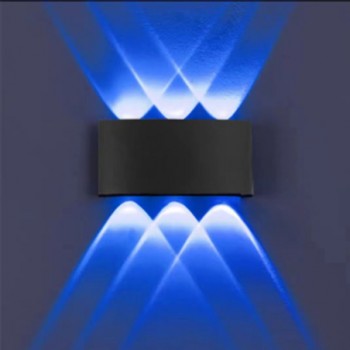 Aplica LED exterior lumina albastra