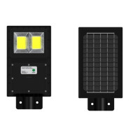 Lampa LED 100 wati IP65 panou solar monocristalin 6500K cu senzor de miscare