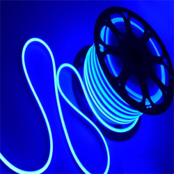 Banda led 220v neon flex albastru