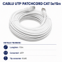 Cablu cat 5e UTP Patchcord 15m RJ45 tata internet