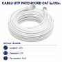 Cablu cat 5e UTP Patchcord 20m RJ45 tata internet