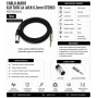 Cablu Audio XLR Tata la Jack 6.3mm Stereo Profesional 5m