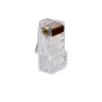 Mufa UTP CAT6, RJ45 8P8C, plastic, pentru cablu CAT5/CAT6, set 100 bucati