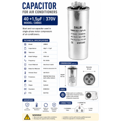 Condensator aparat aer conditionat 40+1.5uF CBB65