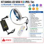 Kit banda led rgb 5m 5050 IP65 Bluetooth telecomanda