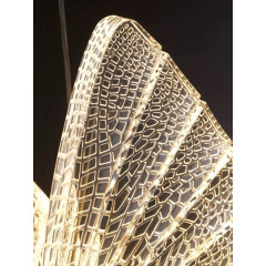 Lustra led fluture 6W 480lm, 3000K/4000K/6500K, D240x1000mm