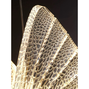 Lustra led fluture 6W 480lm, 3000K/4000K/6500K, D240x1000mm