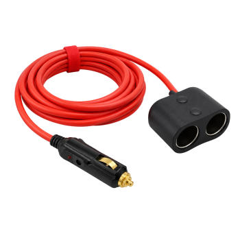 Prelungitor bricheta auto 12V, tata la 2 prize mama, cablu 3m