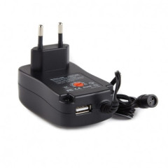 Alimentator reglabil 3v-12v 1500ma cu usb si mufe multiple