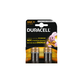 Baterii Alkaline Duracell R3 AAA set 4 bucati