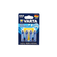 Baterii Alkaline Varta High-Energy R3 AAA set de 4 bucati