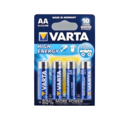Baterii alkaline Varta HIGH-ENERGY R6 AA set de 4 bucati