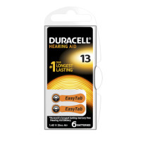 Baterii auditive duracell 13 zinc air 1.45v set 6 bucati