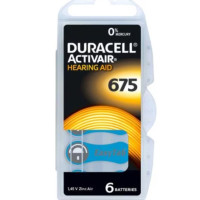 Baterii aparat auditive Duracell 675 zinc air 1.45V set 6 bucati