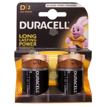 Baterie Alkalina Duracell R20 D set 2 bucati