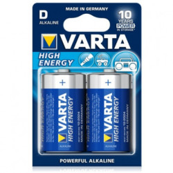 Baterie Alkalina Varta High-Energy R20 D set 2 bucati