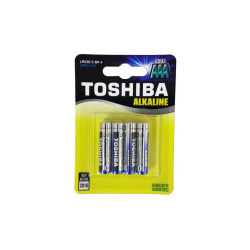 Bateri Alkaline Toshiba R3 AAA set 4 bucati