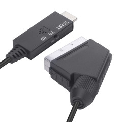 Cablu HDMI tata-SCART tata 1m si cablu USB de alimentare