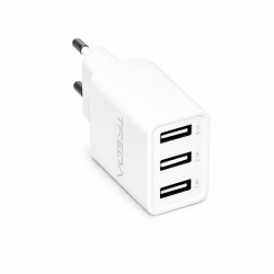 Incarcator retea 3xUSB 3.1A cu cablu Micro USB TREQA