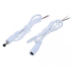 Cablu alb DC 2,1mm set mama-tata