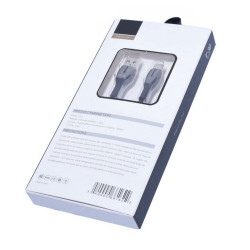 Cablu de date usb micro usb 200cm cu lumina si invelis textil