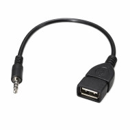 Cablu OTG Jack 3.5 mm USB Mama pentru conectare audio
