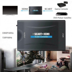 Convertor Scart la HDMI 1080p pentru conectare TV modern