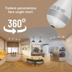 Camera de supraveghere 360˚ tip bec cu IP Wireless full HD V380