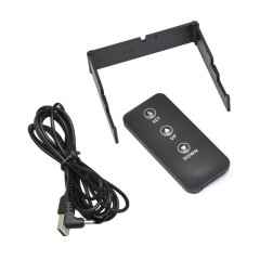 Ceas de masa electronic LED 26cm cu telecomanda si alarma