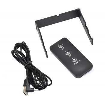 Ceas de masa electronic LED 26cm cu telecomanda si alarma