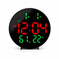 Ceas de masa electronic LED 26cm cu telecomanda si alarma