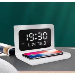 Ceas cu incarcare wireless – Afisaj digital si functie rapida