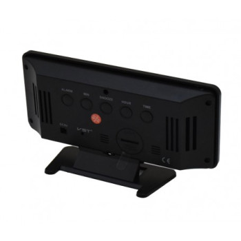 Ceas de camera – LED alb, alarma si afisaj tip oglinda