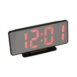 Ceas digital de camera – LED rosu, alarma si afisaj oglinda