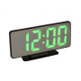 Ceas electronic de camera – LED verde si afisaj oglinda