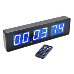 Ceas cu cronometru led albastru JH120 cu telecomanda