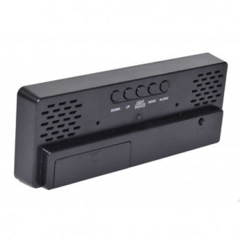 Ceas digital de camera cu termometru, LED verde, alarma