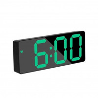 Ceas digital de camera cu termometru, LED verde, alarma
