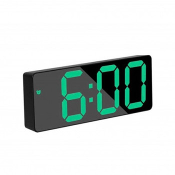 Ceas digital de camera cu termometru, LED verde, alarma