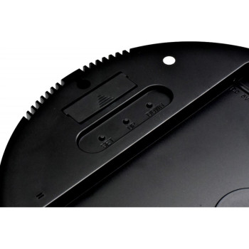 Ceas de camera rotund LED verde-alb cu temperatura si alarma