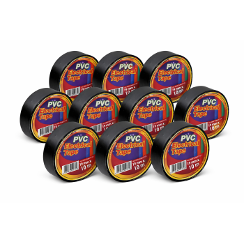 Banda Izoliera Neagra 19mm x 10m Set 10 buc