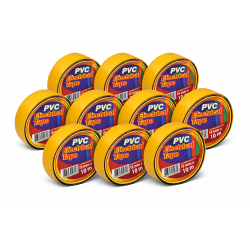 Banda De Izolier Galbena 19mm x 20m Set 10 buc