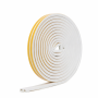 Garnitura etansare autoadeziva alba 9x6mm, 10m, pentru usi si ferestre