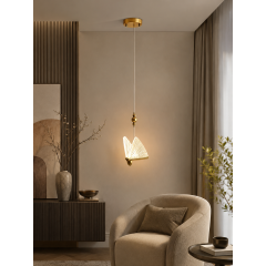 Lustra led fluture 6W 480lm, 3000K/4000K/6500K, D240x1000mm