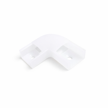 Conector de colt alb 90 grade pentru profil aplicat banda LED
